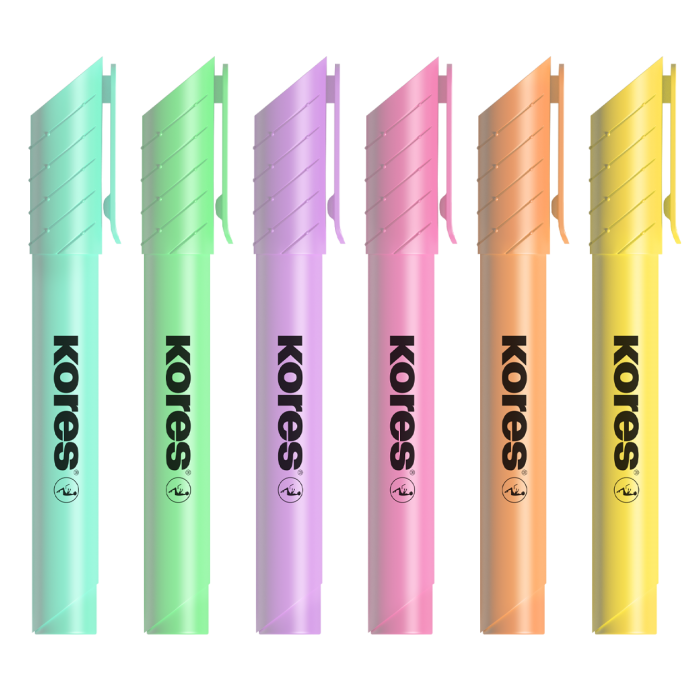 Set Resaltadores Kores Neon x3