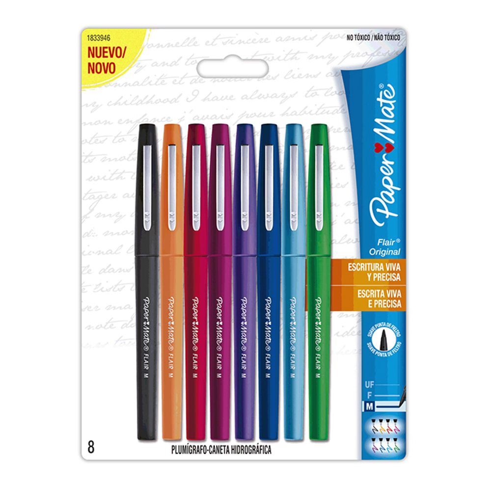Set Paper Mate Flair Fiesta x6